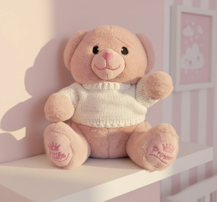 Soft Touch 4TB320-DP 5023797611971 STTB320-DP Dusky Pink Bear with Jumper 20cm