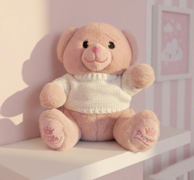 STTB320-DP  Dusky Pink Bear with Jumper 20cm 