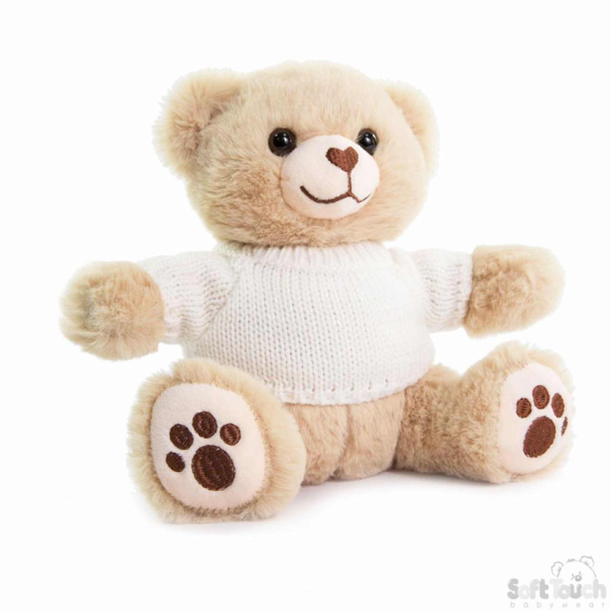 Soft Touch 4TB320-Br 5023797611247 STTB320-BR Brown Bear with Jumper 20cm