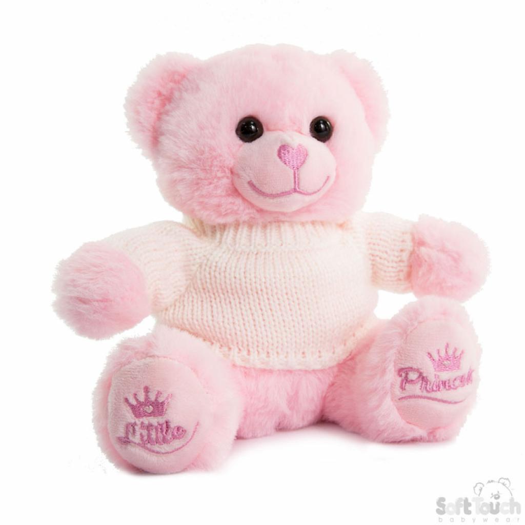 Soft Touch 4TB320-P 5023797611230 STTB320-P Pink Bear with jumper 20cm