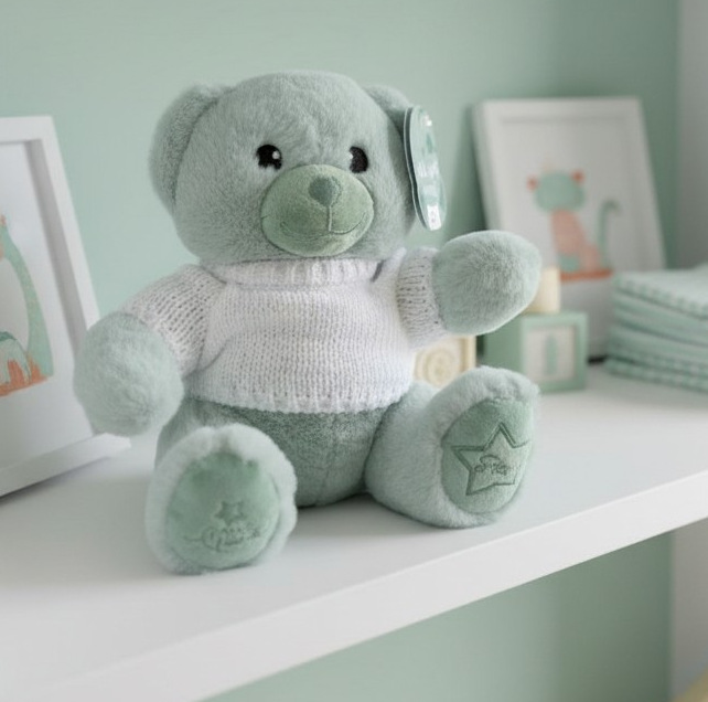 Soft Touch 4TB320-SG 5023797611988 STTB320-SG Sage Green Bear with Jumper 20cm