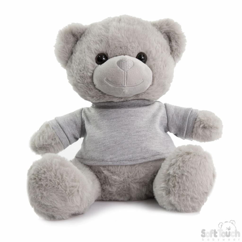 Soft Touch tB325-G 5023797611117 STTB325-G Teddy Bear with Embroiderable T-Shirt 25cm