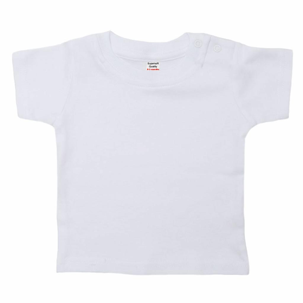 Soft Touch 4TS4650-W-3-6 5023797202001 STTS4650-W-3-6 White T-Shirts (3-6 months)
