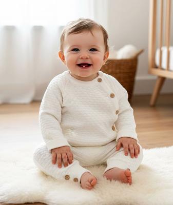 Sevva  33871154262802 SV2403I Ivory Luxury Knitted Two Piece  (0-12 months)