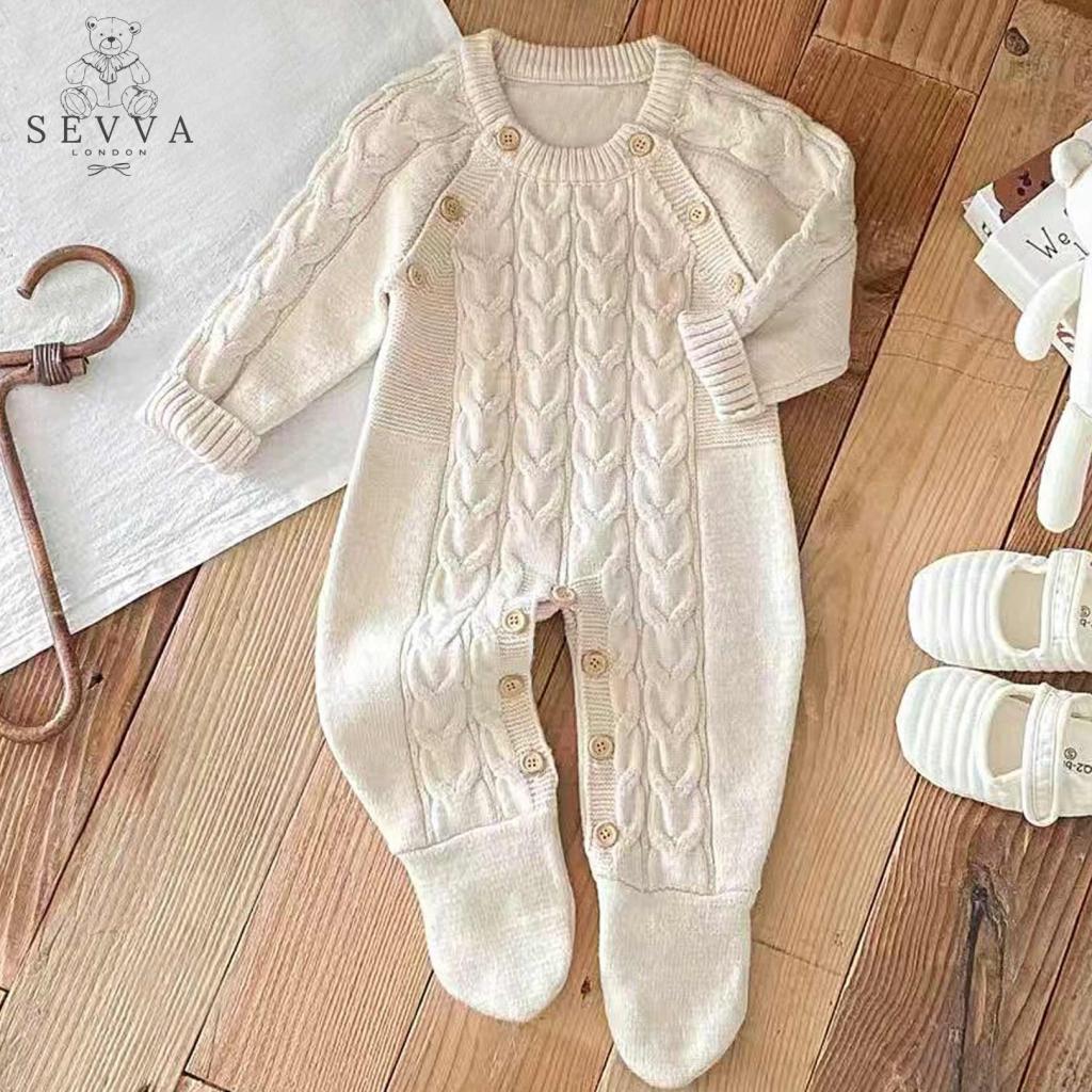 Sevva   SV2442Be Beige Luxury Knitted One Piece  (0-12 months)