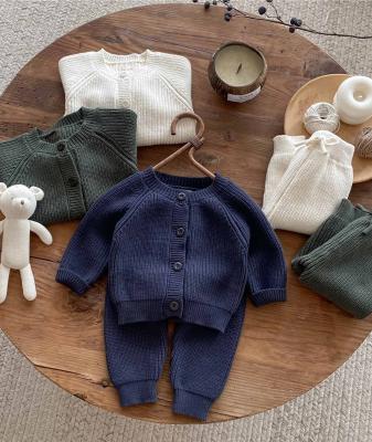 Sevva 2511 33871154262765 SV2527N Navy Lux Knitted Two Piece  (0-12 months)