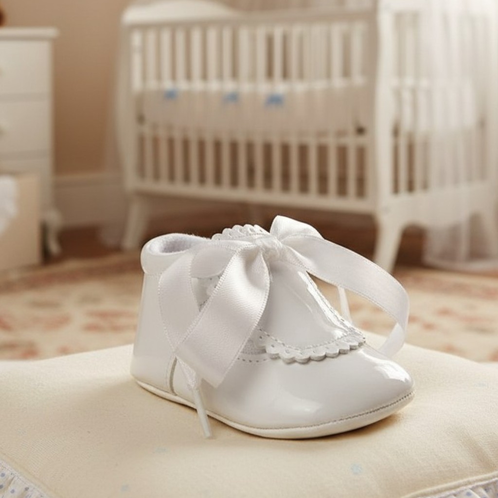 Sevva SV908-W Soft Bow Shoe White (0-4)
