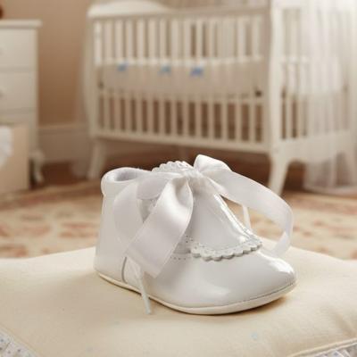 SV908-W Soft Bow Shoe White (0-4)