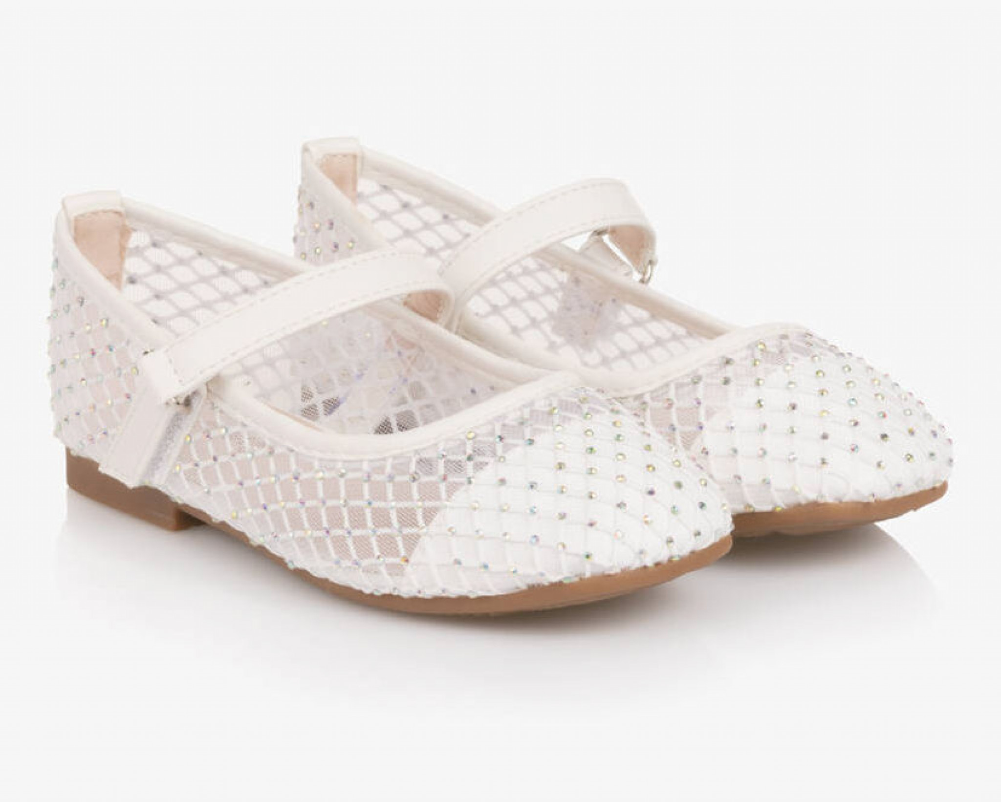 Sevva   SVFreya-I Freya Diamante Mesh Shoe Shoes Ivory(EU25-34)