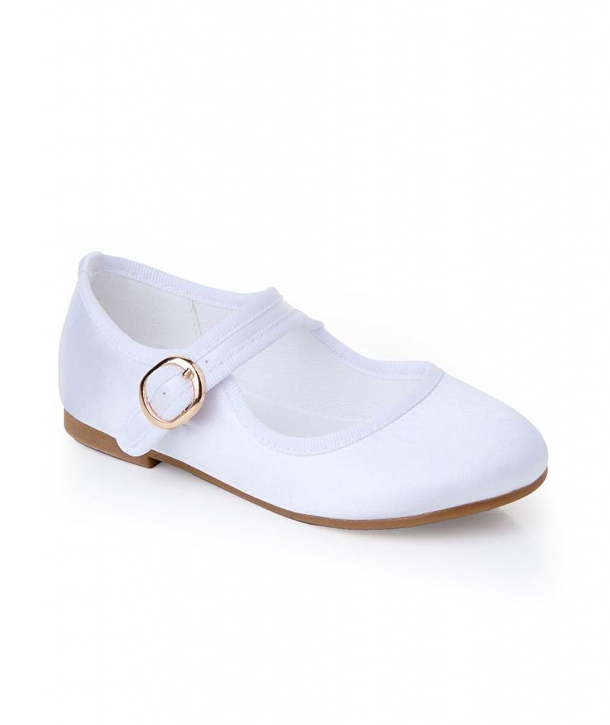 Sevva   SVHANA_w Satin White Hana Shoes (Choose EU 23-34)