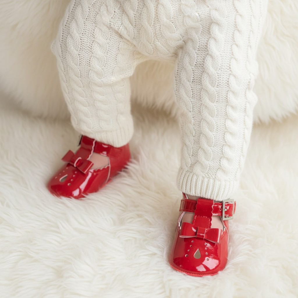 Sevva  * SVHarper-R Red Bow Shoe (Choose EUR 16-20)