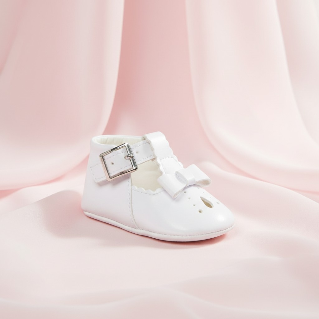 Sevva  * SVHarper-W White Bow Shoe (Choose EUR 16-20)