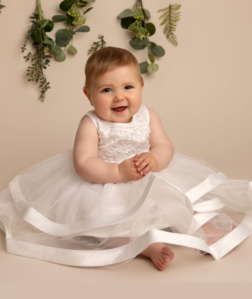 Sevva   SVJorja Ivory Dress (Choose 0- 24 months)