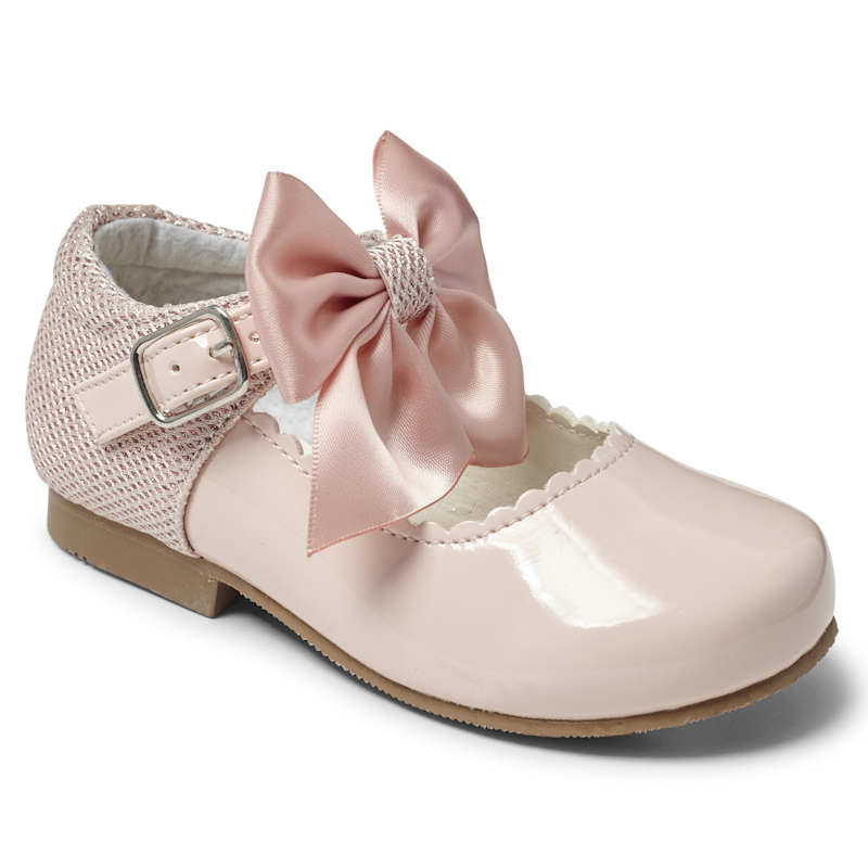 Sevva  * SVKristyP Pink Mary Jane Shoe with  Bow (4 Infant - 2 Adult)