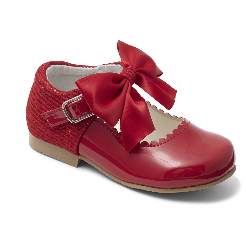 Sevva  * SVKristyR Red Mary Jane Shoe with Bow (4 Infant - 2 Adult)