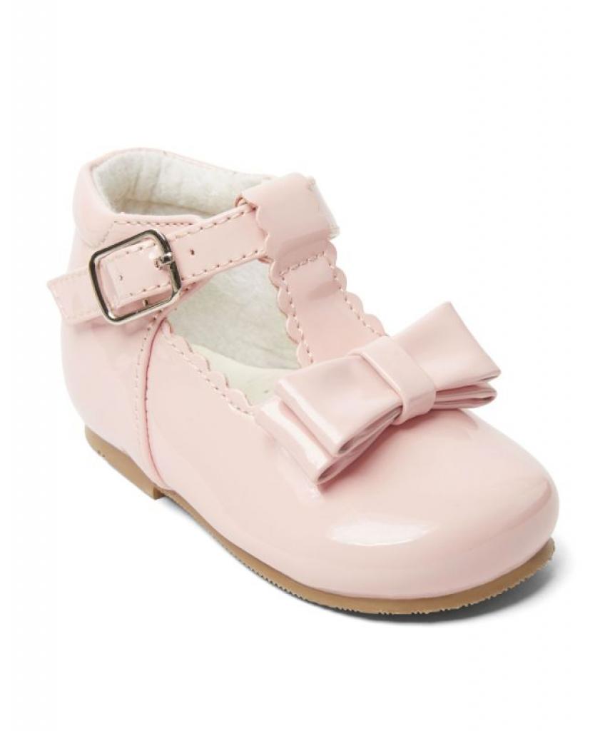 Sevva   SVLUX_P Pink Bow shoe (2-6)