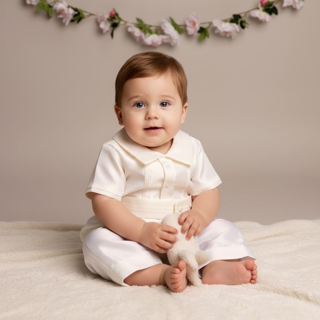 Sevva  * SVOscarI Imitation Silk Christening Set SINGLE(Choose 0-24)