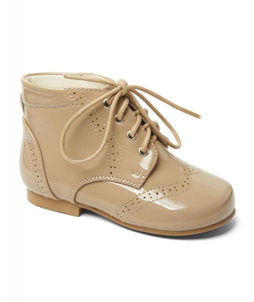 Sevva   SVQuinnCA Boots Camel- Satin and Waxed Laces (4-12)