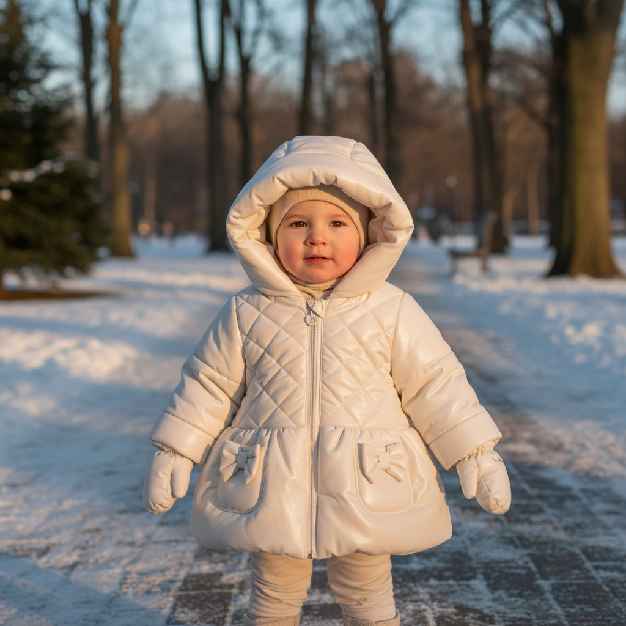 Sevva  * SVSasha-w Pearlised Winter  Coat (Choose 3month-5year)