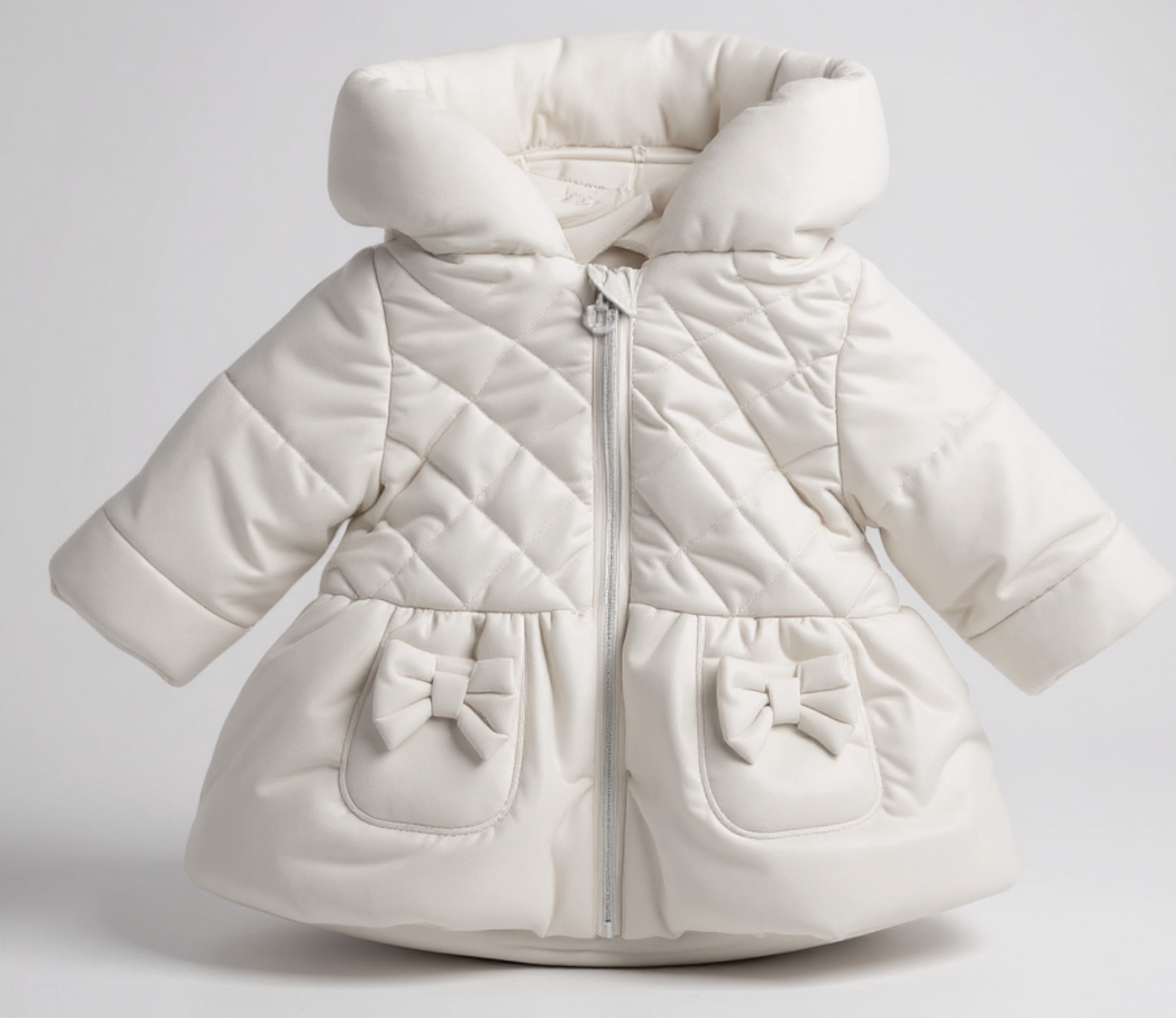 Sevva  * SVSasha-Wh Pearlised Coat (Choose 3month-5year)