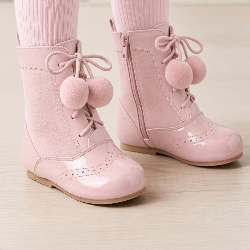 Sevva  * SVSienna-P Pom Pom Boots Pink (2-12)
