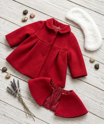 SVWillow-R-A  Wool coat-detachable fur collar & cape  (choose)