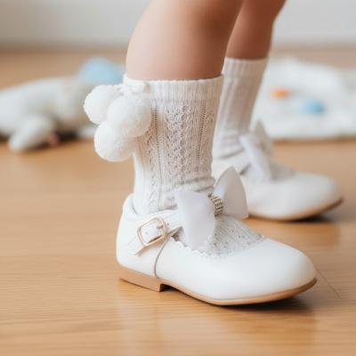 SVZURIW Bow White Shoes