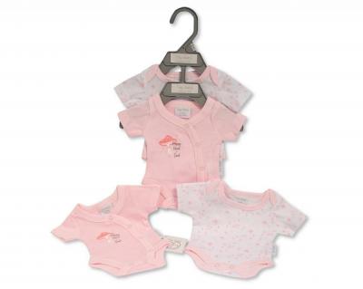 Tiny Baby Pb-20-393p 5035320403939 TBLBW-20-393-P Twin Pack Body Suits (3-8lbs)
