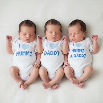 TBLBW20-551S  "I Love Mummy & Daddy"  Bodysuits  (3-8lbs)