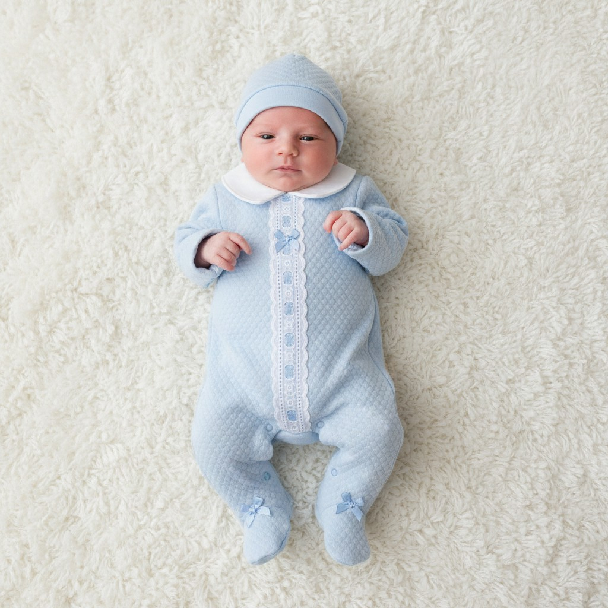 Tiny Baby PB-20-370S 5035320653709 TB_LBW20-370S Sky "Bow and Lace" All In One Set (3-8lbs)