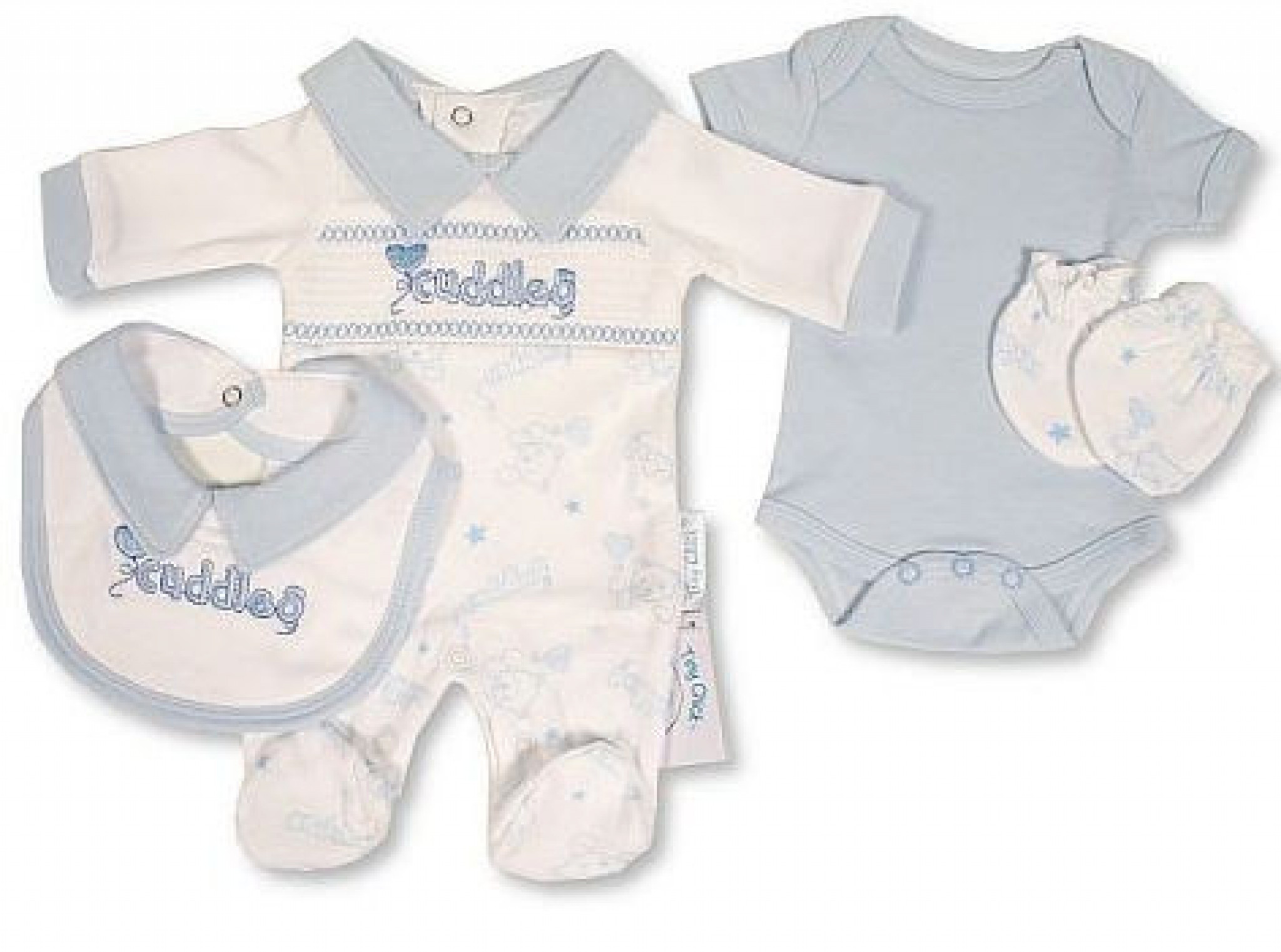 Tiny Chick PB-20-586S 5035320405964 TCLBW20-596-S Smocked "Cuddles" 4 Piece Set (3-8lbs)