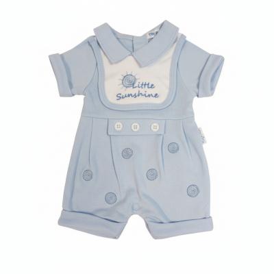 Tiny Chick PB-20-628  TCLBW20-628-S Sunshine Romper with detachable bib (3-8lbs)