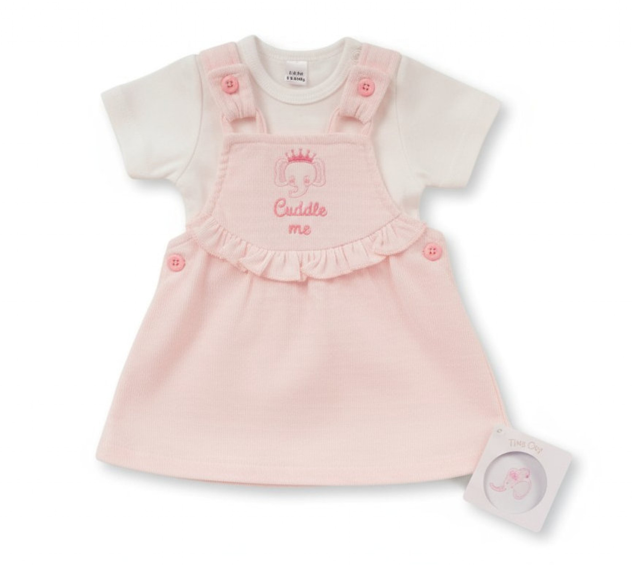 Tiny Chick PB-20-639 5035320206394 TCLBW20-639P "Cuddle Me" Pinafore Set (3-8lbs)