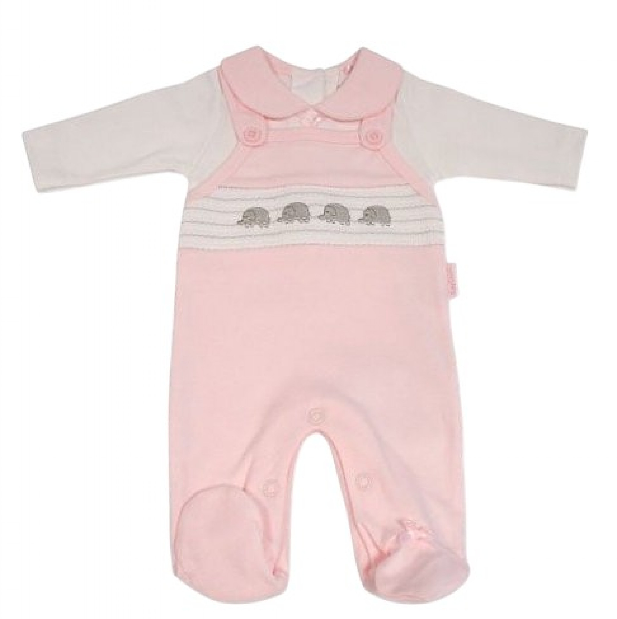 Tiny Chick PB-20-656 5035320206561 TCLBW20-656P Smocked "Elephant" All In One (3-8lbs)