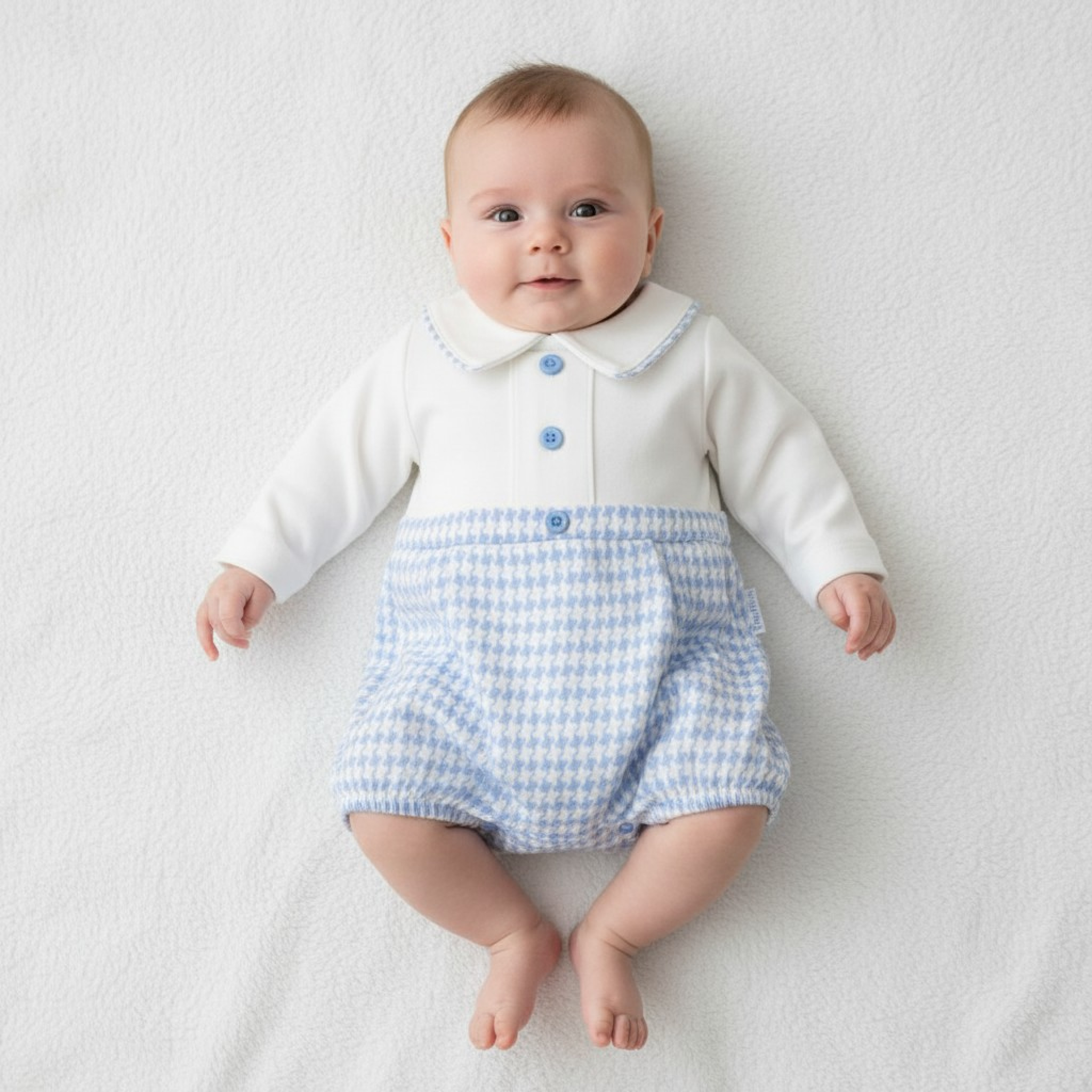 Tiny Chick PB-20-703 5035320207032 TCLBW20-703-S Dogtooth Short Romper (3-8lbs)