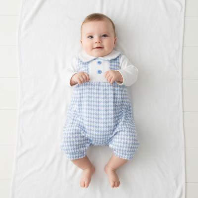 TCLBW20-705-S  Dogtooth Long Romper Set  (3-8lbs)