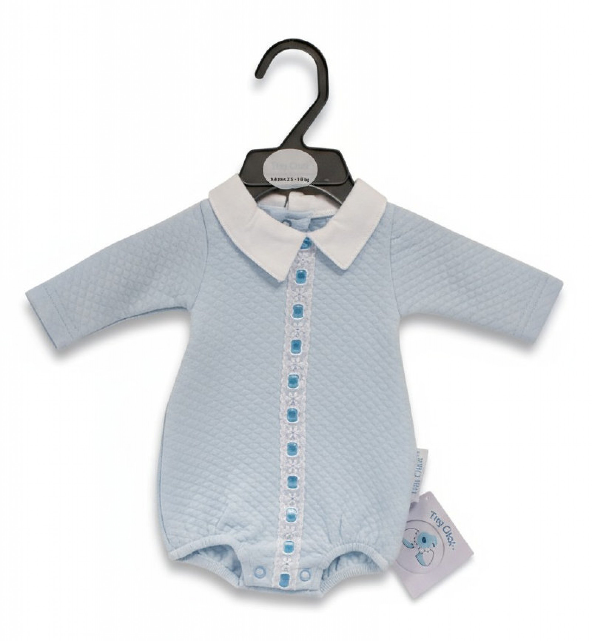 Tiny Chick PB-20-388S All sizes = 5035320483881 TC_LBW20-388-S "Lace and Bows" Short Romper (3-8lbs)