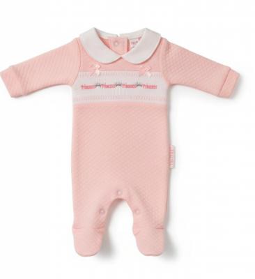 Tiny Chick PB-20-390P All sizes = 5035320483900 TC_LBW20-390P Smocked "Princess" All In One (3-8lbs)