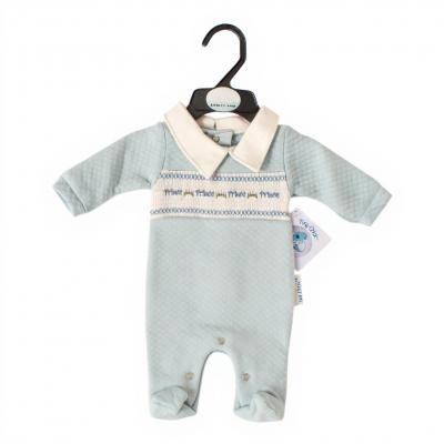 Tiny Chick PB-20-390S All sizes = 5035320683904 TC_LBW20-390S Smocked "Prince" All In One (3-8lbs)