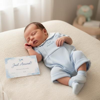 TC_LBW20-635-S  "Just Arrived" Romper  (3-8lbs)