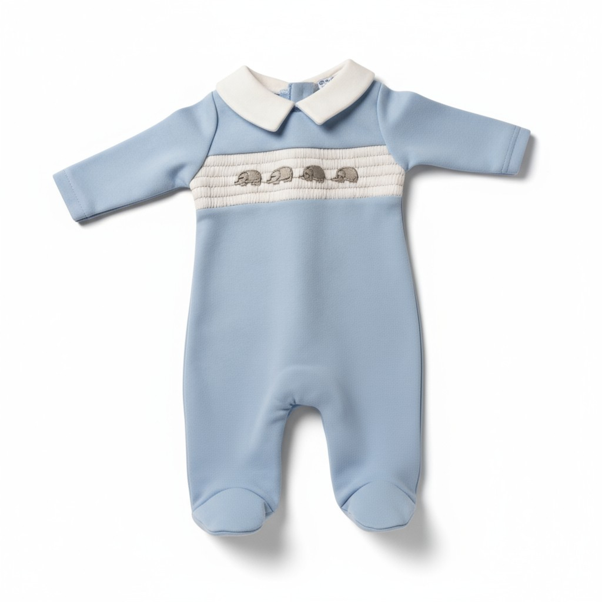 Tiny Chick PB-20-658 5035320206585 TC_LBW20-658S Smocked "Elephant" All In One (3-8lbs)