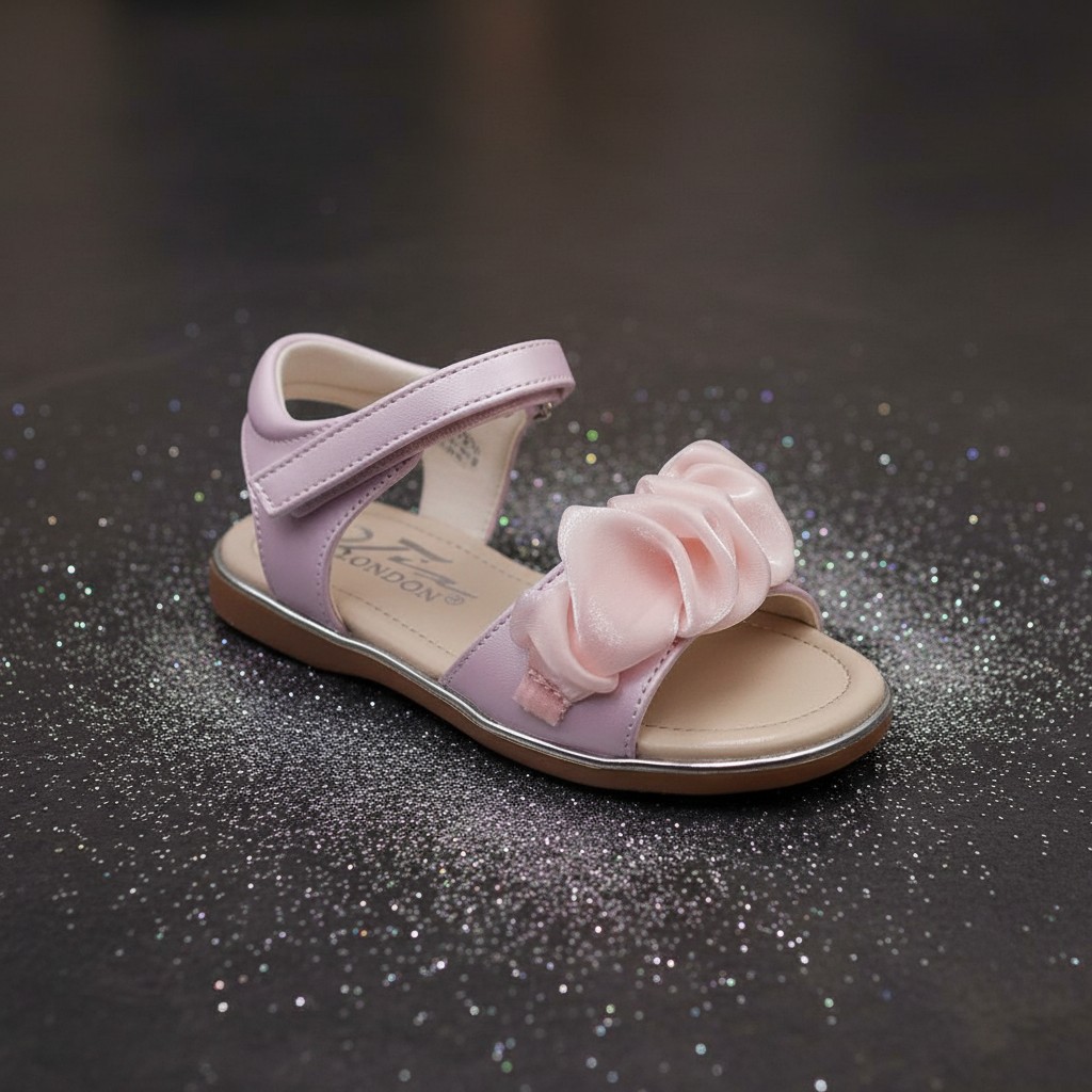 Tia London  * TI2373SP4P  Pink Ruffle Sandal(20-25)