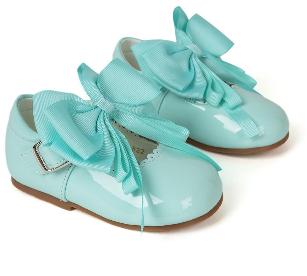 Tia London  * TIB22-M Mint Bow Patent Shoes( 3 - 10)