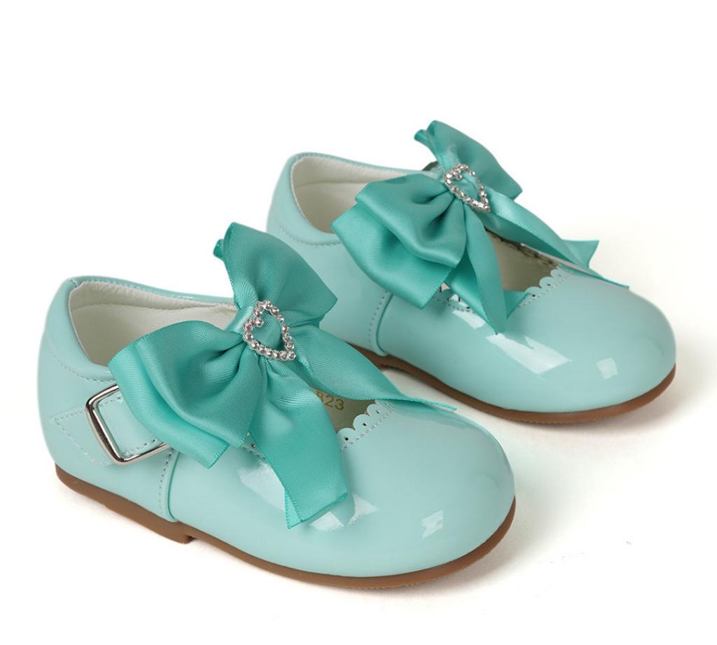 Tia London  * TIB23-m Mint Bow Patent Shoes( 3 - 10)