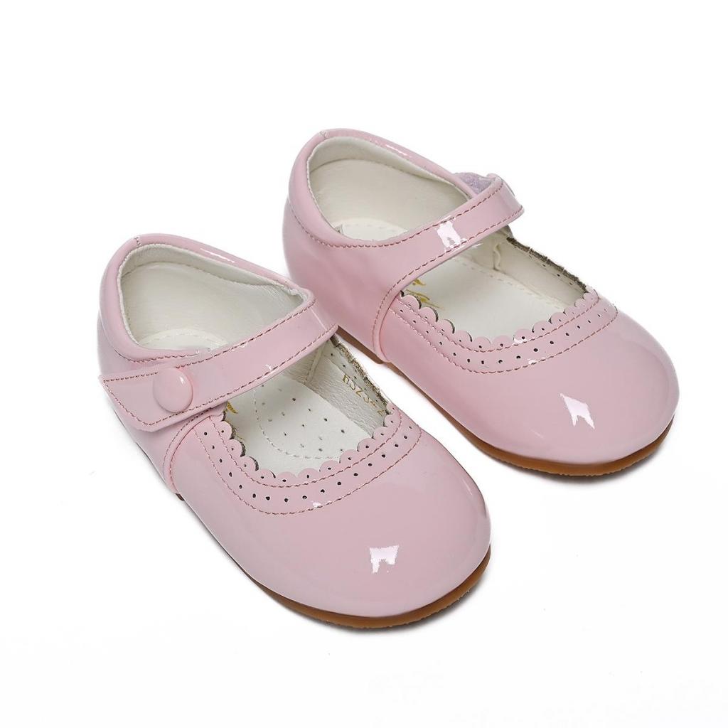 Tia London HS23-21PINK  TIHS23-21P Pink Patent Shoes(3-10)
