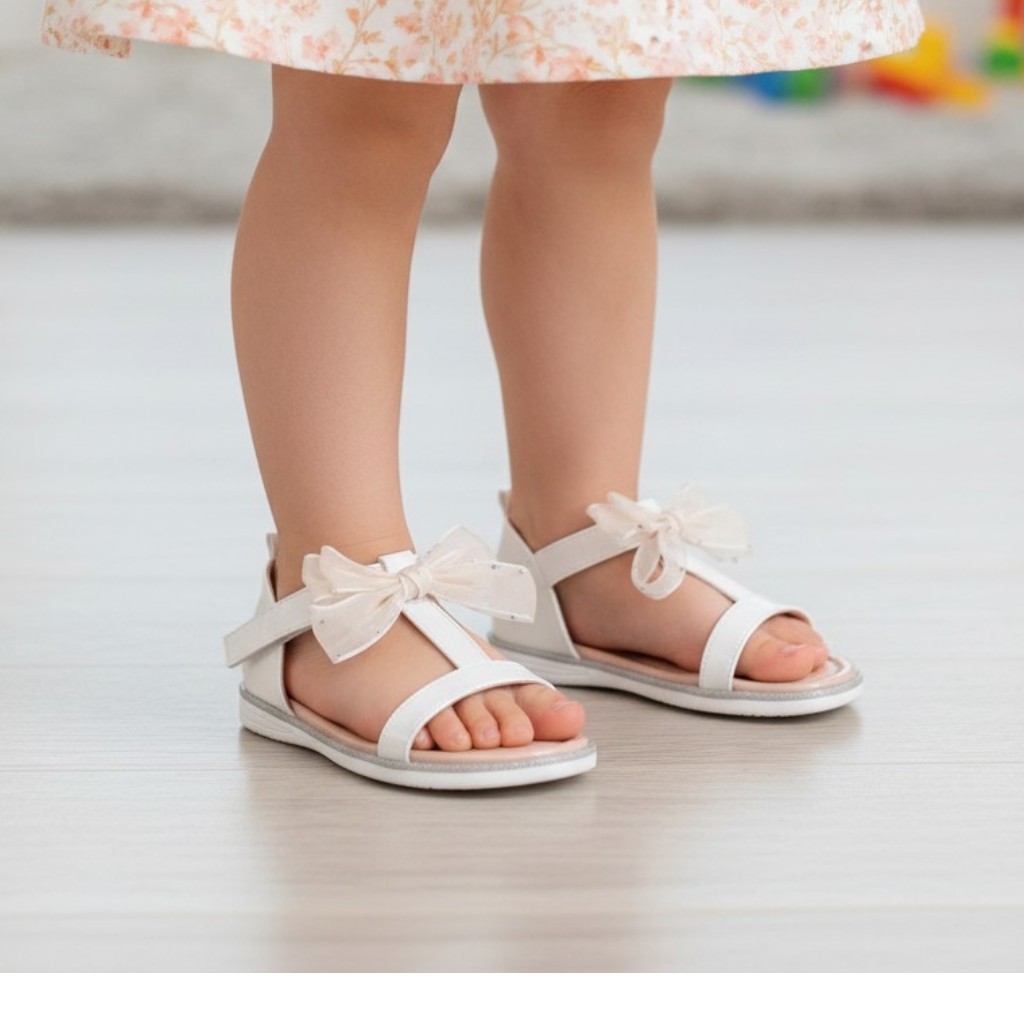 Tia London   TIHS8201-W Bow Sandal(Uk 7-12 INF)
