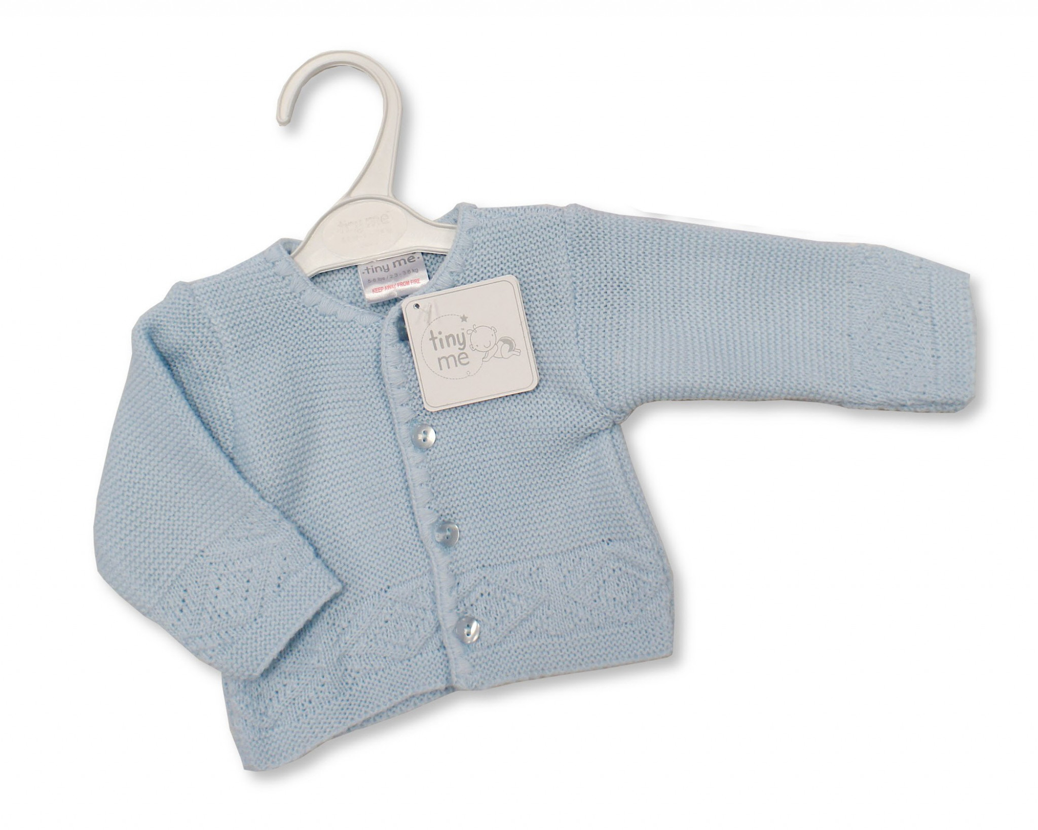 Tiny Chick  5029711162826 TMLBW_899S Round Neck Cardigan (3-8lbs)