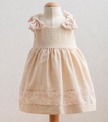 Tongs Baby 3945E * TO3945-E  Floral and Stripe Woven Dress(6-36 months)