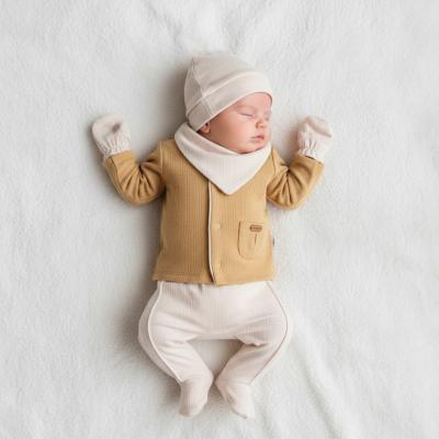 TO5445-M  Mustard Layette 5 Piece (0-1 months)
