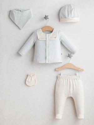 TO5482-M  Sky "Little Sailor" Layette 5 Piece (0-1 months)